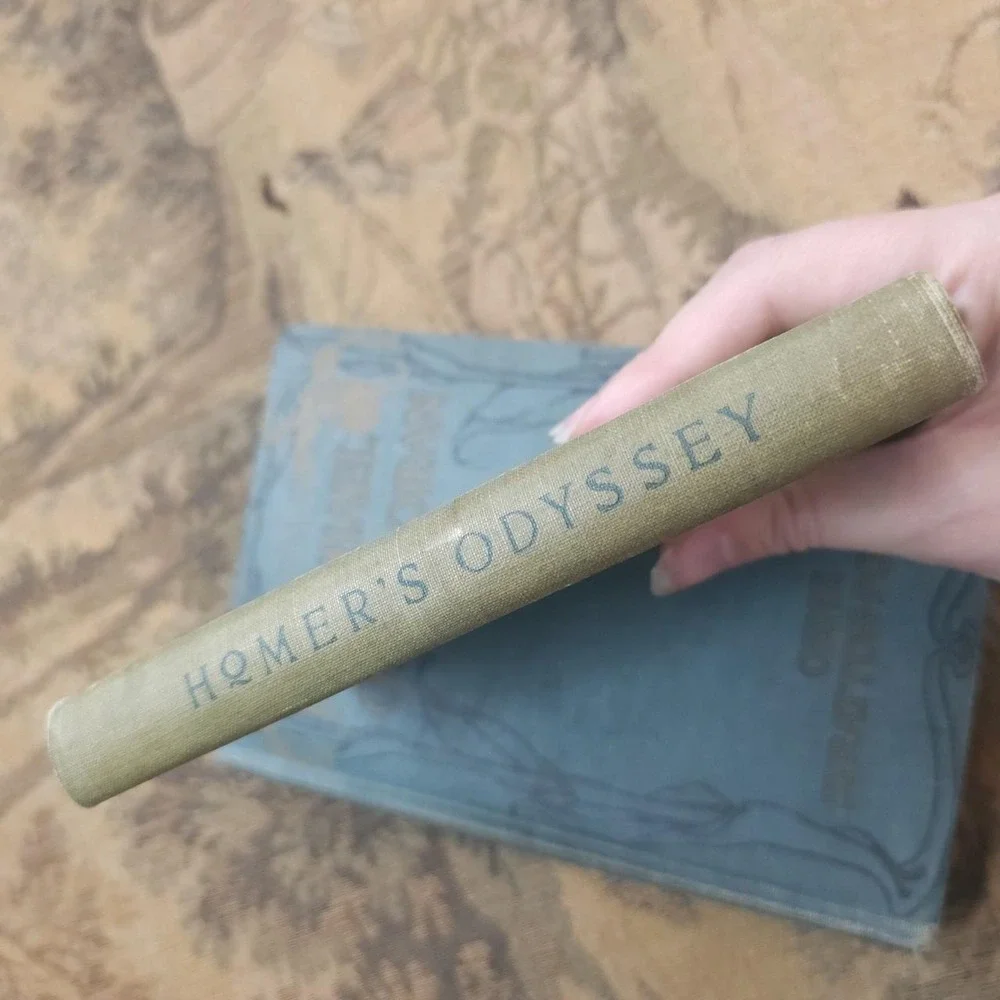 Homer's Odyssey Green Cover ,1st 13 Books ,Victorian Antiquarian Novel Book 1896